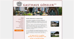 Desktop Screenshot of gasthaus-goessler.at